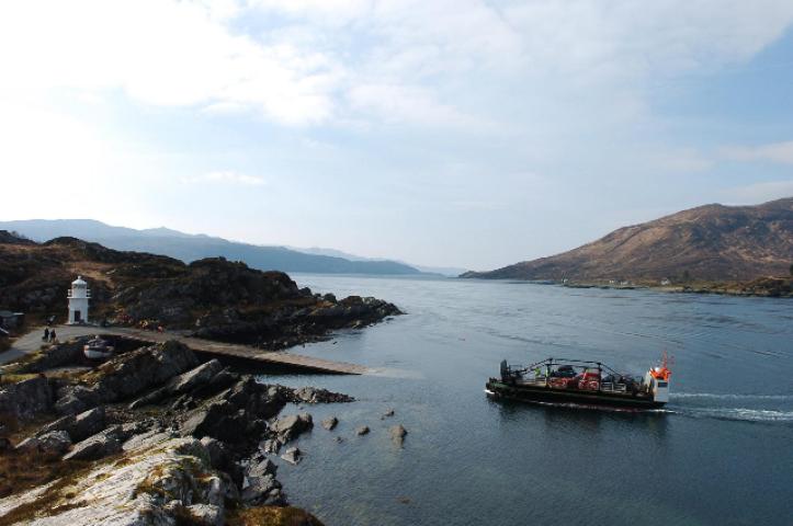 Glenachulish - approaching the Glenelg slipway