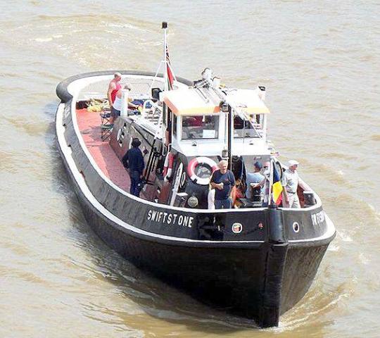 Swiftstone - underway at 2013 barge match