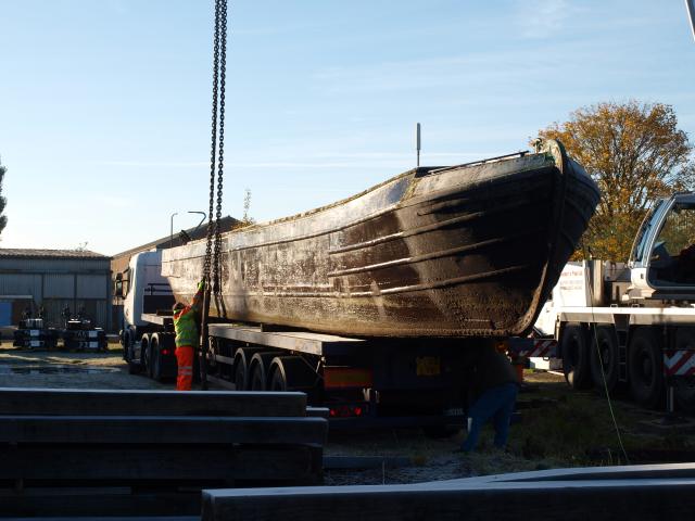 Pinner - being lifted for towing