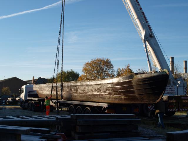 Pinner - being lifted for towing