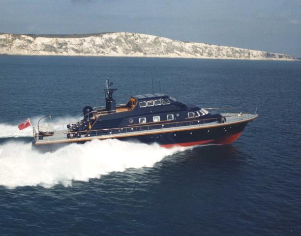 Brave Challenger - underway, starboard view