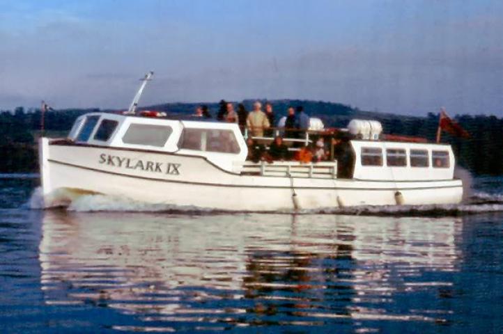 Skylark IX - underway, port side view