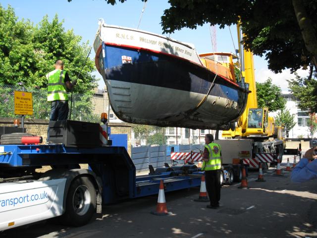 William Henry & Mary King - being removed for restoration from Drayton Park school