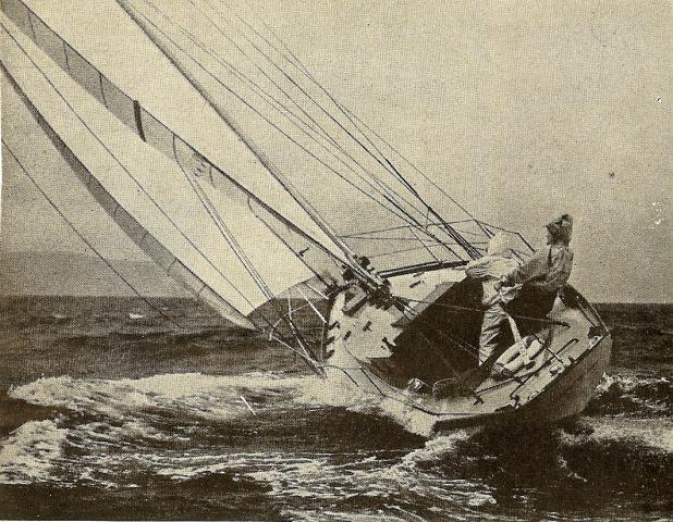 at sea from astern