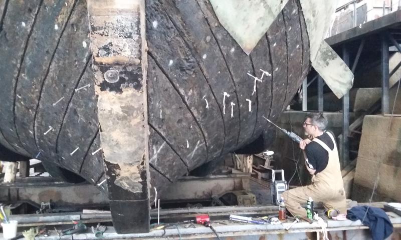 Work on the hull