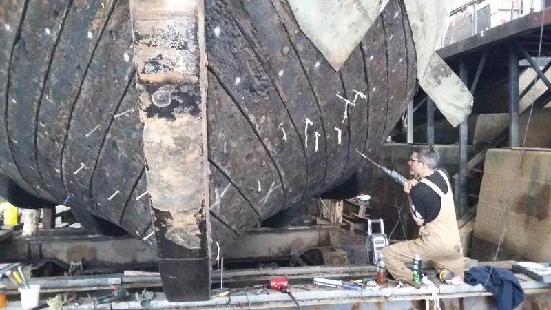 Work on the hull