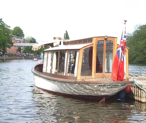 Flying Fox - stern view, when equipped with steam propulsion