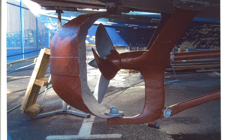 propellor and rudder