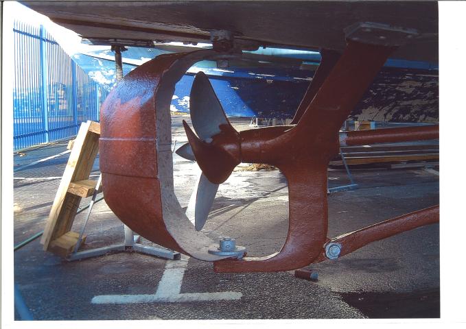 propellor and rudder