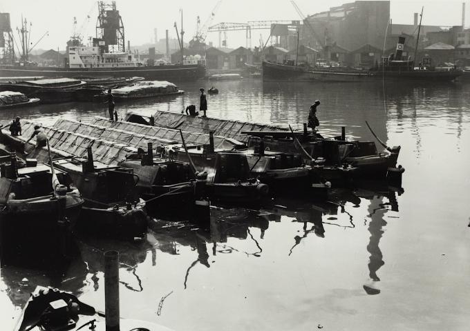 Lancing (4th from right), Limehouse Dock, London 1960s