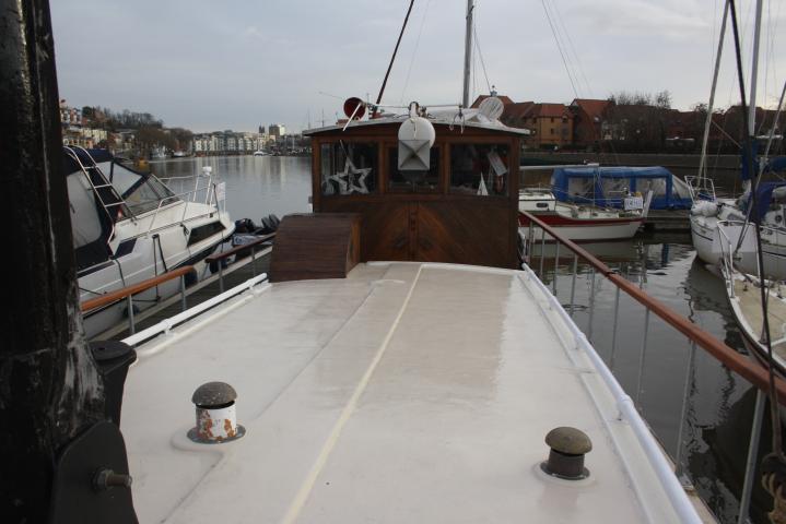 view looking astern