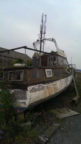 GREY GHOST on stilts 