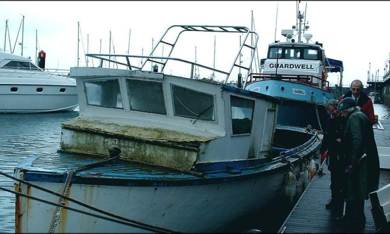 Lady Cable being handed over