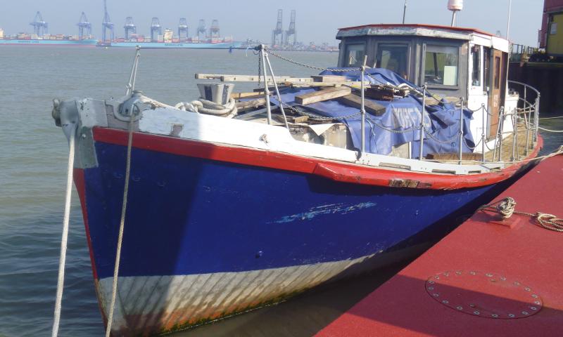 Moored bow port view