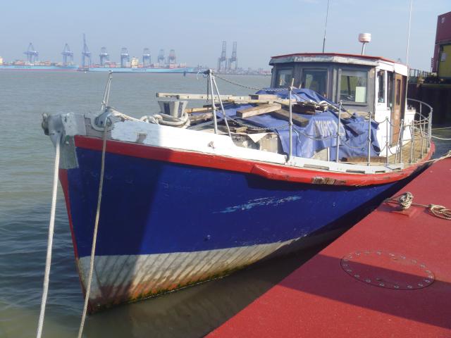 Moored bow port view