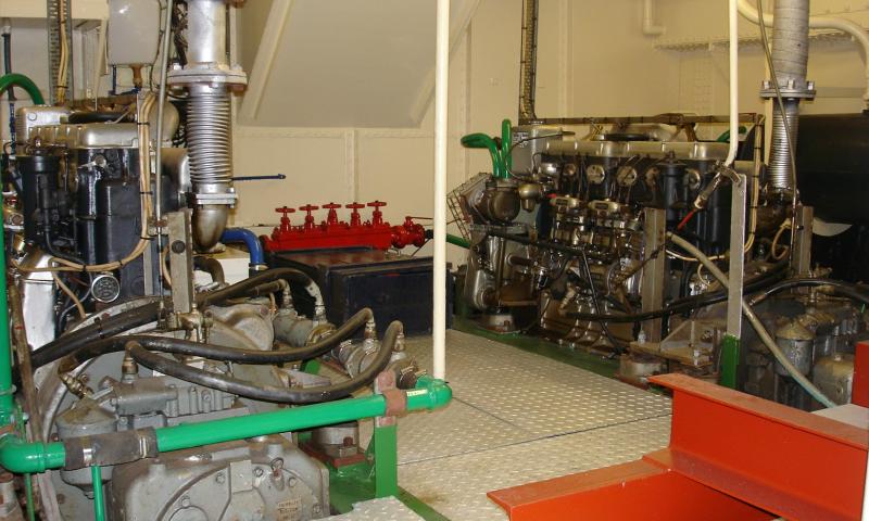 Dartmouth Castle - engine room