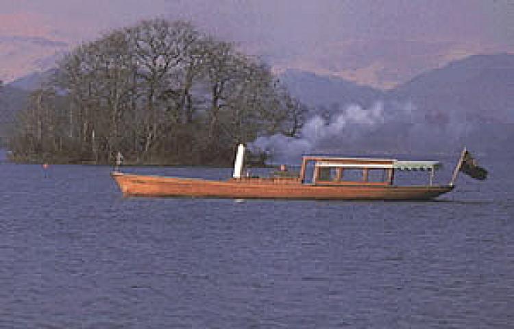 Branksome in steam on Lake Windermere - port side