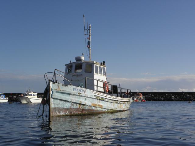 Francine moored port side