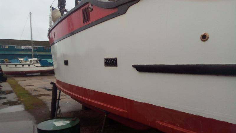 Close up starboard side