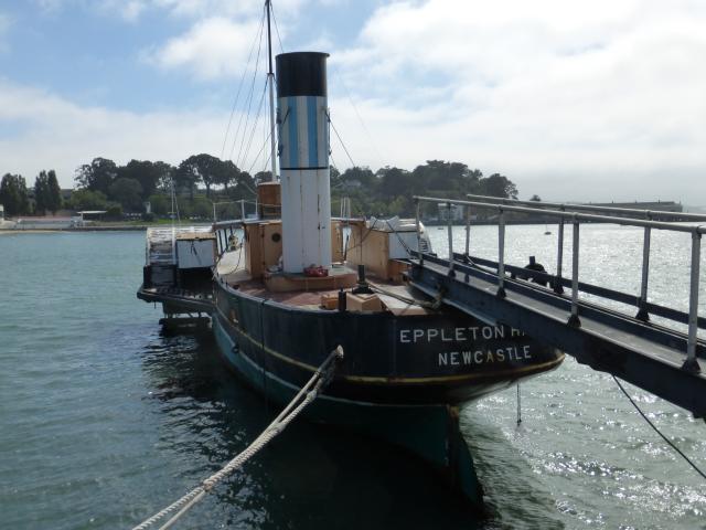 Moored bow view