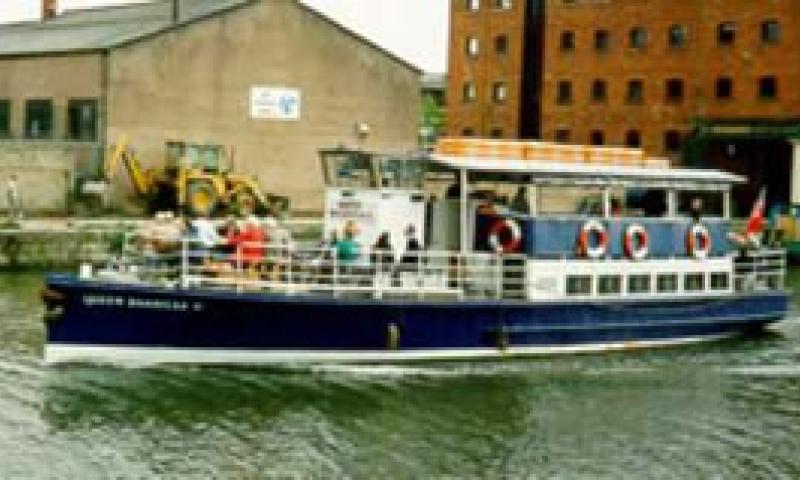 QUEEN BOADICEA II -  travelling on the Gloucester & Sharpness Canal. Port side.