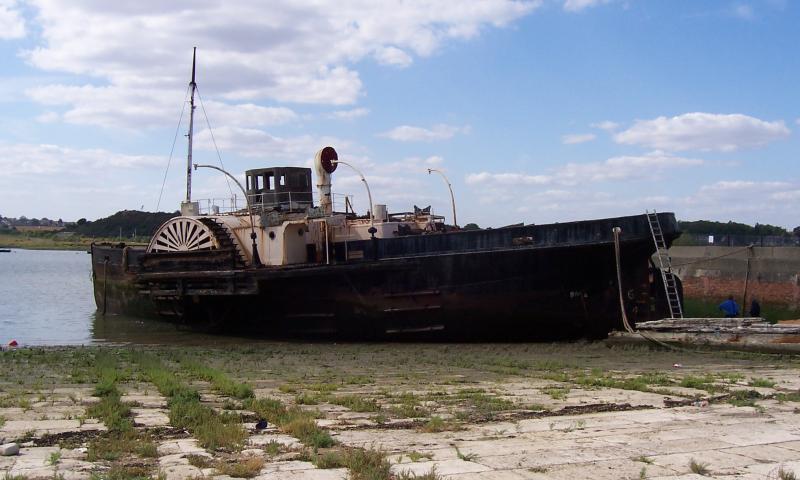 John H Amos aground