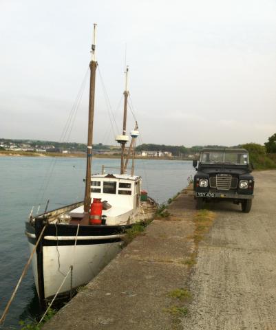 Moored bow view