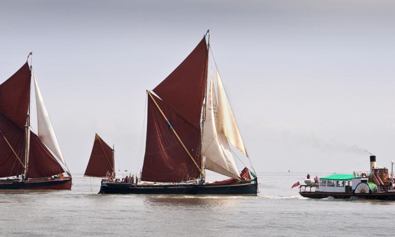 Photo Comp 2012 entry: Kingswear Castle, Edith May and Repertor in the Thames Estuary