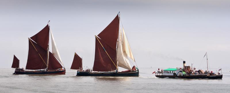 Photo Comp 2012 entry: Kingswear Castle, Edith May and Repertor in the Thames Estuary