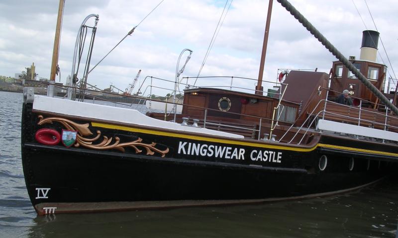 Kingswear Castle - port bow