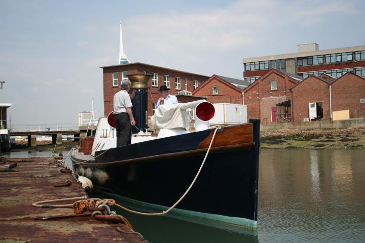 198 - outside boathouse No.4 at Portsmouth.