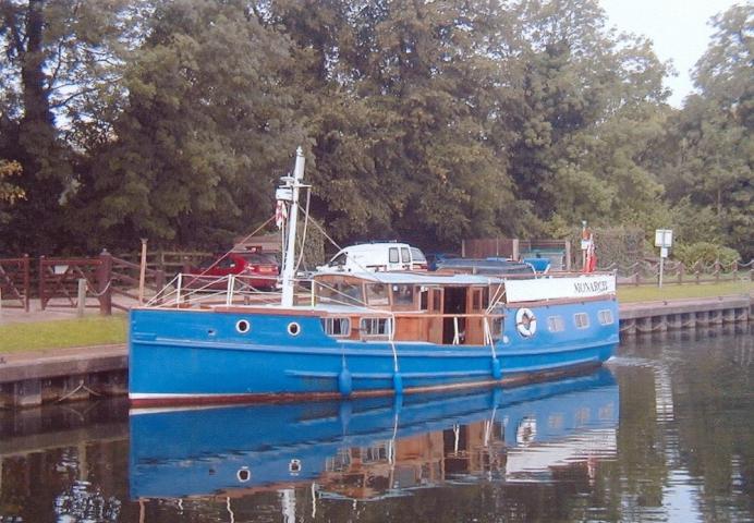 Monarch alongside - port side