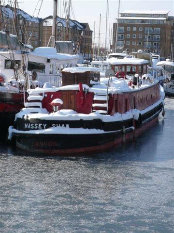 Massey Shaw in the snow