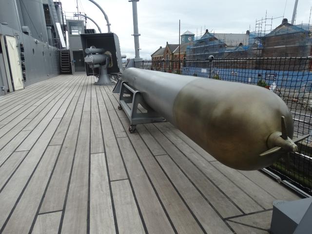 HMS Caroline deck