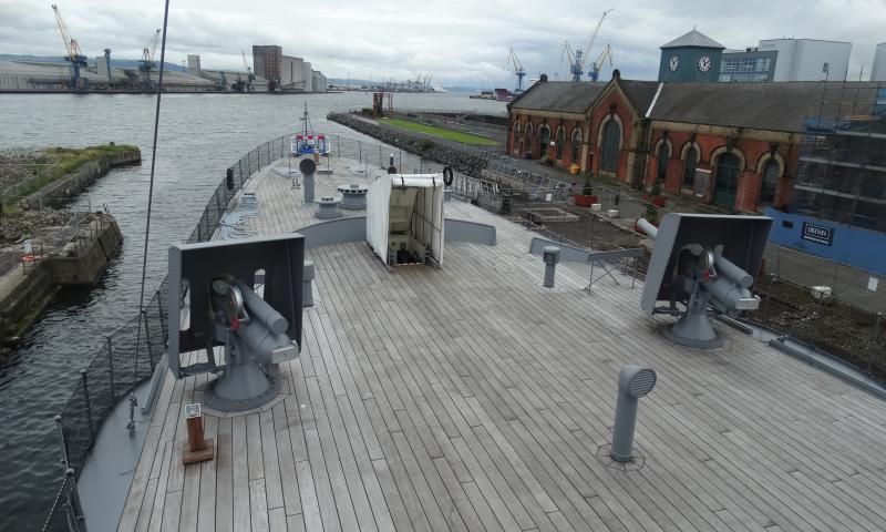 View from HMS Caroline