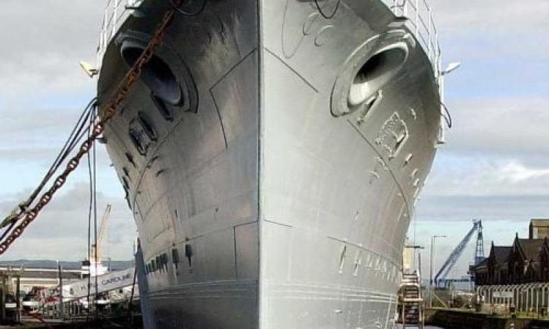 HMS CAROLINE - bow view