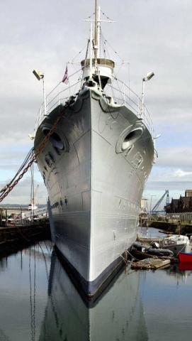 HMS CAROLINE - bow view