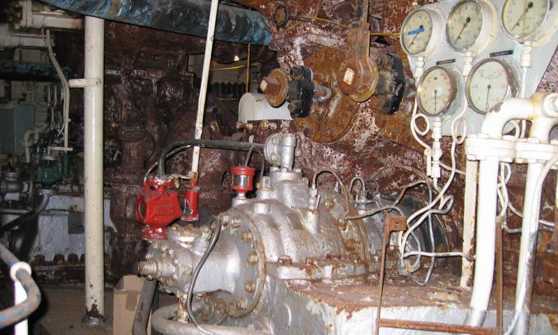 HMS Cavalier - engine room
