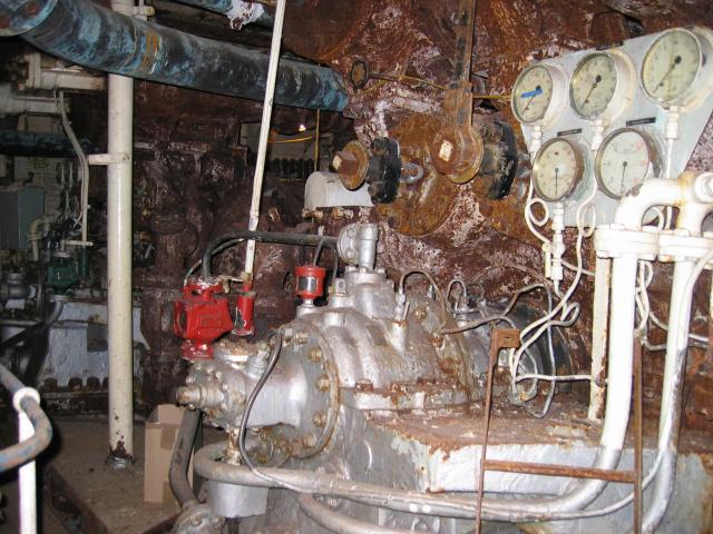 HMS Cavalier - engine room