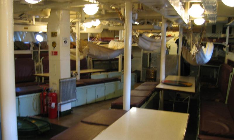 HMS Cavalier - below deck