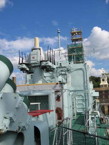 HMS Cavalier - upper deck