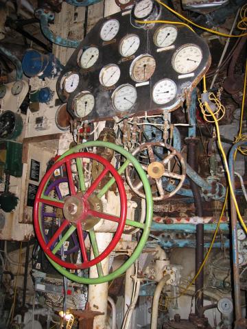 HMS Cavalier - engine room