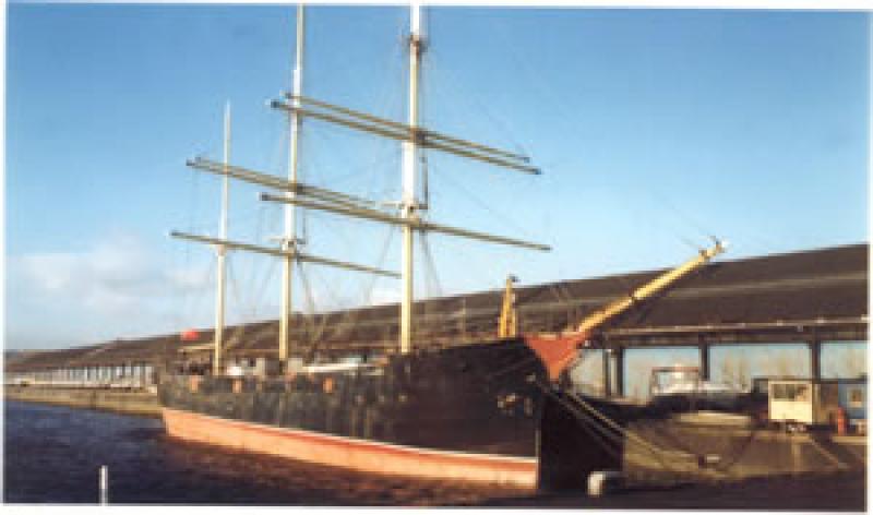 Glenlee's starboard side