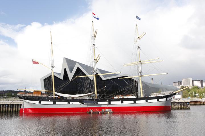 Glenlee - outside new Riverside museum, at opening on 21 June 2011