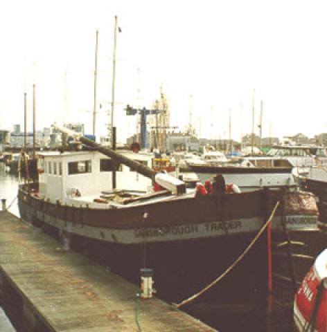 GAINSBOROUGH TRADER - bow from starboard side looking aft.