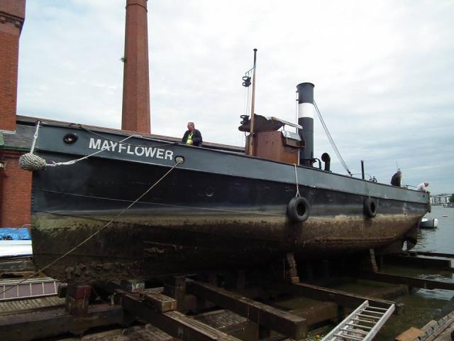 Mayflower - pulled out of the yard at Underfall Yard, Bristol