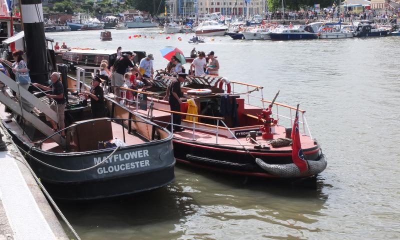 Mayflower with Pyronaut - at Bristol Harbour Festival
