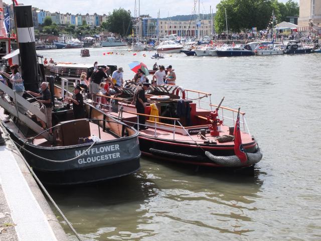 Mayflower with Pyronaut - at Bristol Harbour Festival