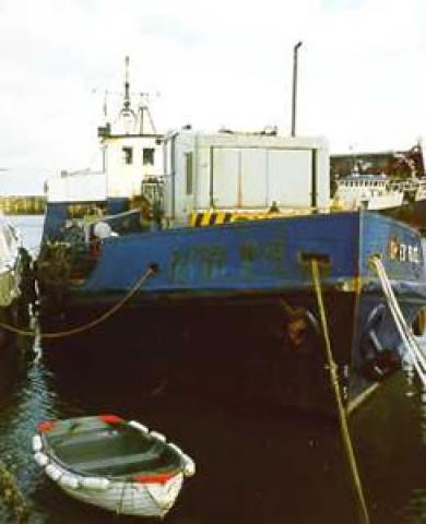 GYPSY RACE - moored up at Bridlington. Starboard bow looking aft.