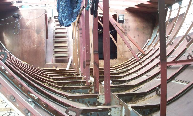Medway Queen - after end inside hull